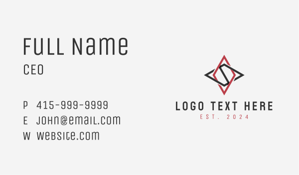 Compass Letter S  Business Card Design Image Preview