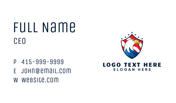 American Eagle Protection Business Card Design Image Preview