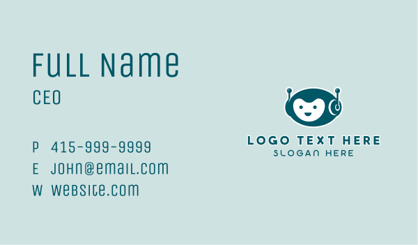Educational Tech Bot Business Card Design Image Preview