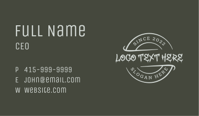 Graffiti Business Firm Business Card Image Preview