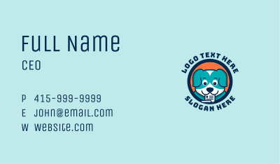 Puppy Dog Document  Business Card Image Preview