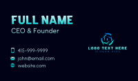 Tech Cybersecurity Lock Business Card Image Preview