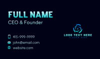 Tech Cybersecurity Lock Business Card Design