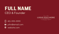 Luxury Beauty Wordmark Business Card Image Preview