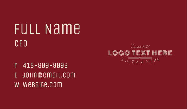 Luxury Beauty Wordmark Business Card Design Image Preview