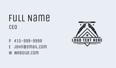 Industrial Welding Fabrication Business Card Image Preview