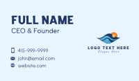 Beach Summer Waves Business Card Preview