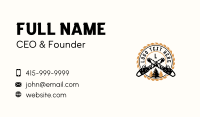 Industrial Chainsaw Logging Business Card Image Preview