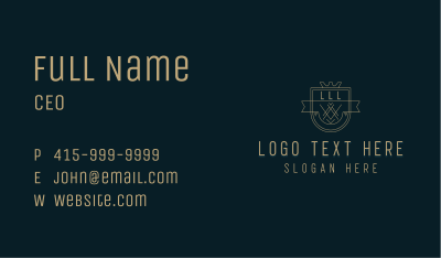 Generic Crown Shield Business Card Image Preview