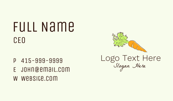 Scribble Carrot Line Art Business Card Design Image Preview
