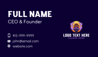 Hipster Smoking Skull Business Card Preview