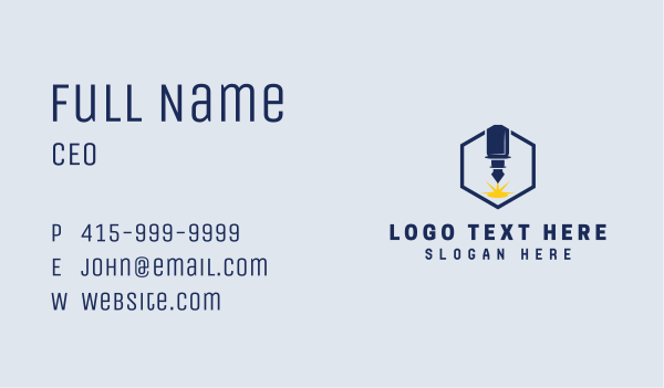 Laser Machinery Spark Business Card Design Image Preview