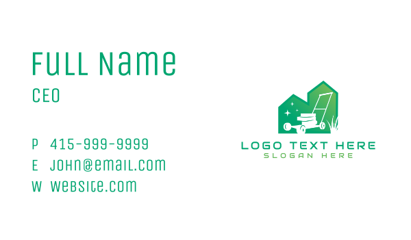 Lawn Mower Turf Maintenance Business Card Design Image Preview