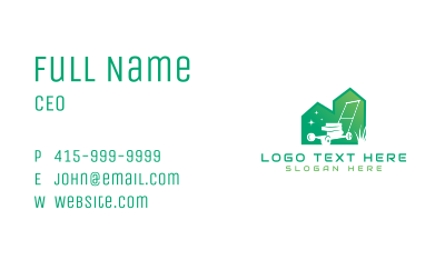 Lawn Mower Turf Maintenance Business Card Image Preview