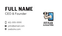Mobile Fitness Smartphone Business Card Image Preview