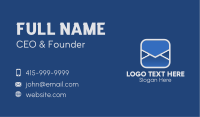 Blue Mailing Application Business Card Image Preview