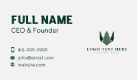 Nature Forest Tree  Business Card Design