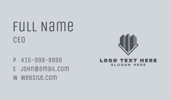 Tower Builder Property Business Card Design Image Preview