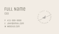 Elegant Dainty Lettermark Business Card Image Preview