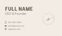 Elegant Dainty Lettermark Business Card Image Preview