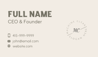 Elegant Dainty Lettermark Business Card Design