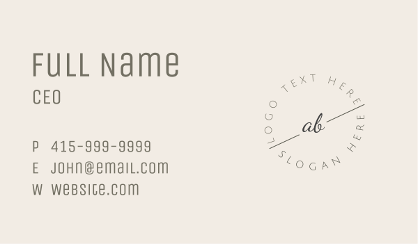Elegant Dainty Lettermark Business Card Design Image Preview