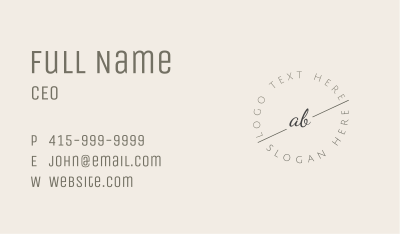 Elegant Dainty Lettermark Business Card Image Preview