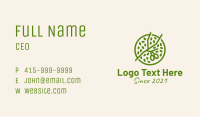 Green Botanical Oil  Business Card Image Preview