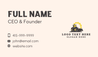 Cog Construction Bulldozer Business Card Image Preview