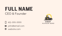 Cog Construction Bulldozer Business Card Image Preview