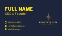 Golden Star Compass Business Card Image Preview