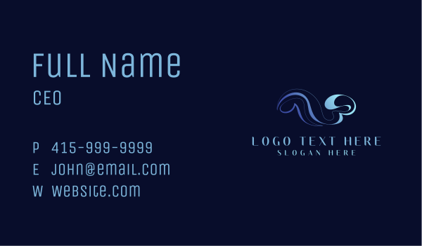 Water Liquid Fluid Business Card Design Image Preview