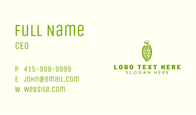 Biotech Science Leaf  Business Card Image Preview