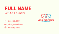 Heart Speech Bubble Business Card Preview