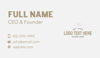 Retro Flag Wordmark Business Card Image Preview