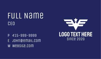 American Military Badge Business Card Image Preview