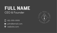 Hipster Hammer Builder Business Card Image Preview