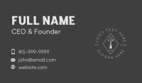 Hipster Hammer Builder Business Card Design