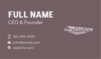 Feminine Paint Wordmark Business Card Image Preview