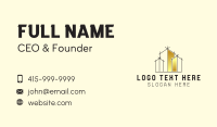 Gold Building Development Business Card Design