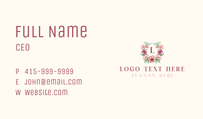Flower Petal Gardening Business Card Image Preview