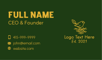 Gold Leaf Sparrow  Business Card Image Preview