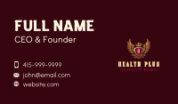 Luxury Wings Crown Business Card Image Preview