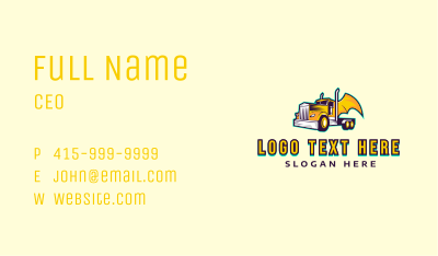 Truck Wings Vehicle Business Card Image Preview