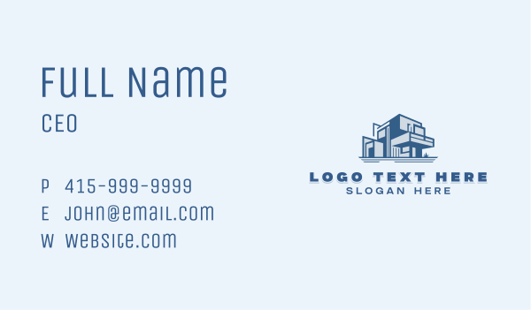 Property Architecture Contractor Business Card Design Image Preview