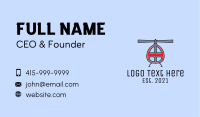 Rescue Red Helicopter  Business Card Image Preview