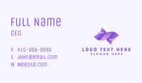 Purple Fashion Loop Business Card Image Preview