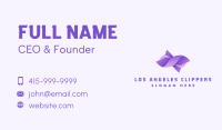 Purple Fashion Loop Business Card Design