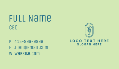 Microphone Audio Talk Business Card Image Preview