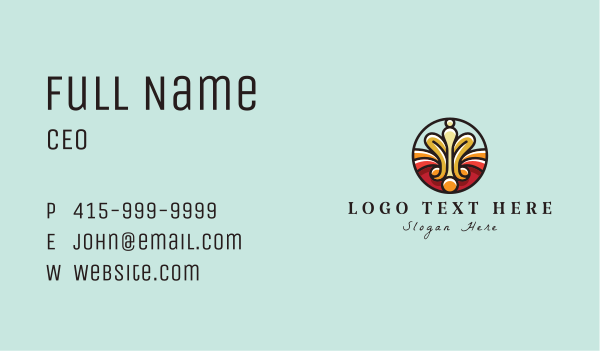 Abstract Luxury Emblem  Business Card Design Image Preview